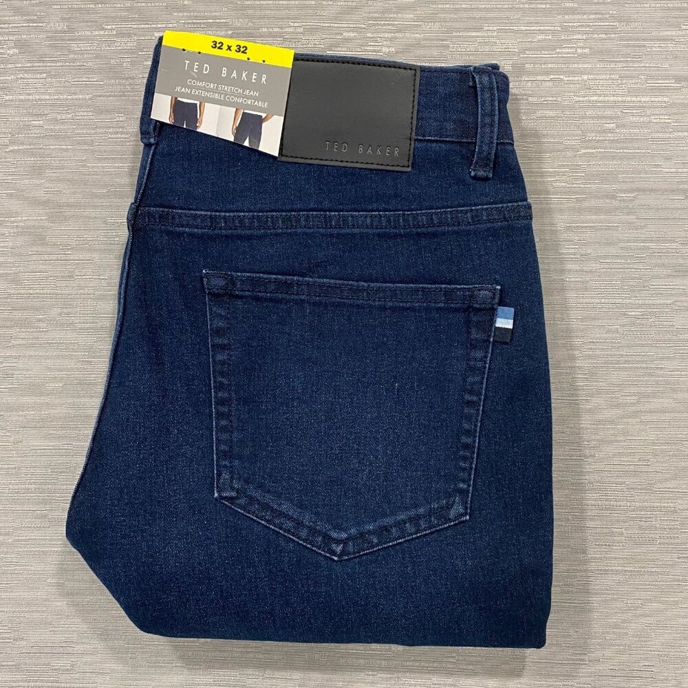 Ted Baker Jeans Mens 32 x 32 Straight Leg Regular Fit Medium Wash Denim Pants